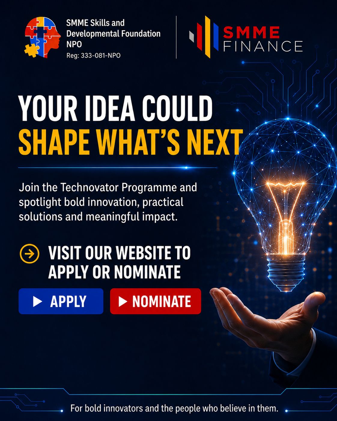 TechnoVator application and nomination call